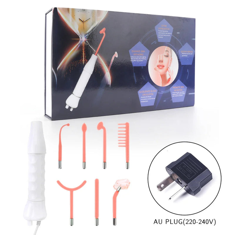 7 In 1 High Frequency Electrode Wand Electrotherapy Glass Tube Beauty Device Acne Remover Face Hair Body Skin Care Skin Tighten-Health Wisdom™