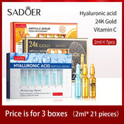 7 Pieces Hyaluronic Acid Essence Set Nicotinamide Oligopeptide Moisturizing Essence Anti-wrinkle Whitening Ampoule Face Serum-Health Wisdom™