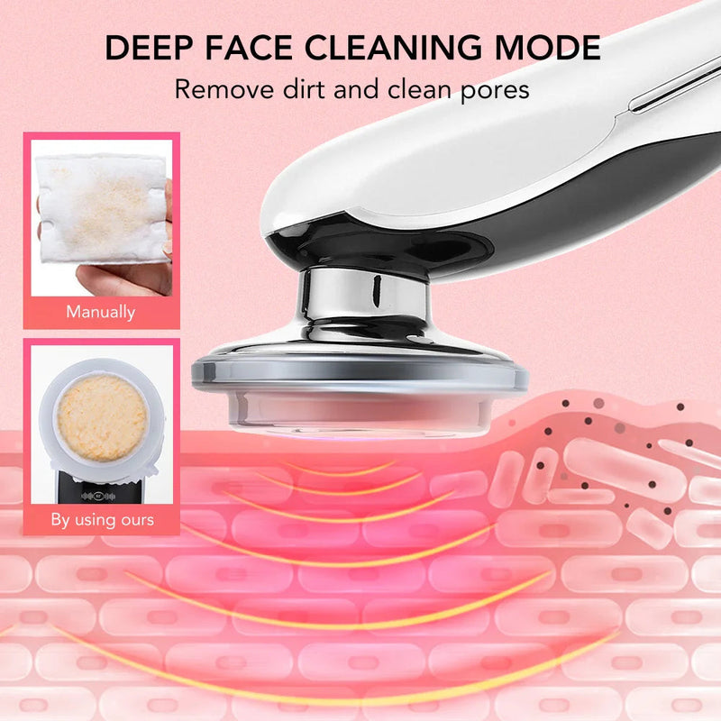 7 in 1 Face Lift Machine Facial Massager RF EMS Microcurrent Red Light Skin Rejuvenation Beauty Skin Care Tightening Wrinkles-Health Wisdom™