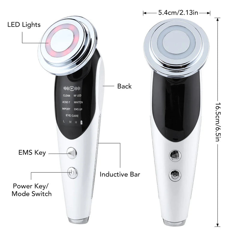 7 in 1 Face Lift Machine Facial Massager RF EMS Microcurrent Red Light Skin Rejuvenation Beauty Skin Care Tightening Wrinkles-Health Wisdom™