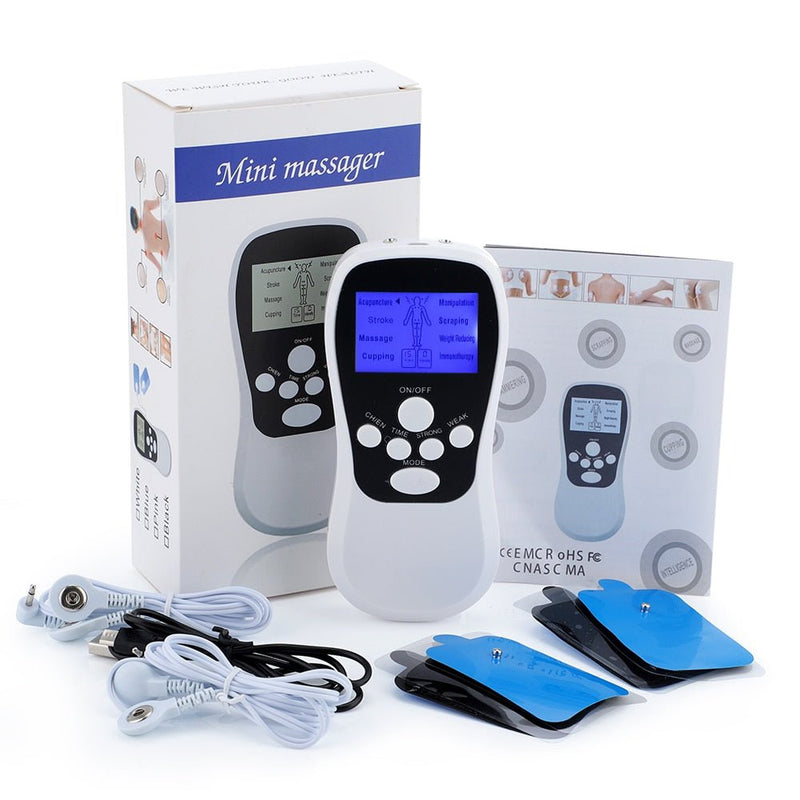 8 Mode EMS Electric Herald Tens Machine Acupuncture Body Massage Digital Therapy Massager Muscle Stimulator Electrostimulator-Health Wisdom™