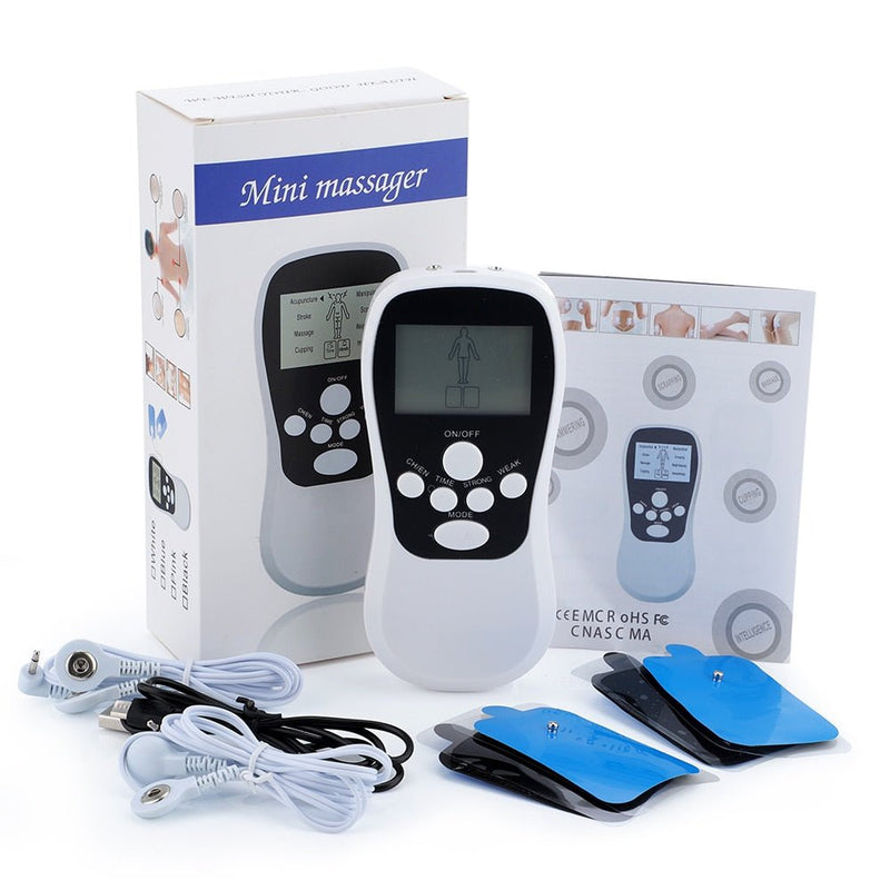 8 Mode EMS Electric Herald Tens Machine Acupuncture Body Massage Digital Therapy Massager Muscle Stimulator Electrostimulator-Health Wisdom™