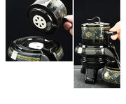 8 Pcs Set Semi Automatic Tea Sets Chinese Ceramic Purple Clay Tea Set Tea Cup The Kung Fu Teapot Set-Health Wisdom™