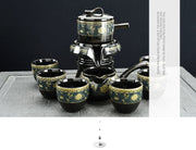 8 Pcs Set Semi Automatic Tea Sets Chinese Ceramic Purple Clay Tea Set Tea Cup The Kung Fu Teapot Set-Health Wisdom™