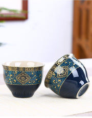 8 Pcs Set Semi Automatic Tea Sets Chinese Ceramic Purple Clay Tea Set Tea Cup The Kung Fu Teapot Set-Health Wisdom™