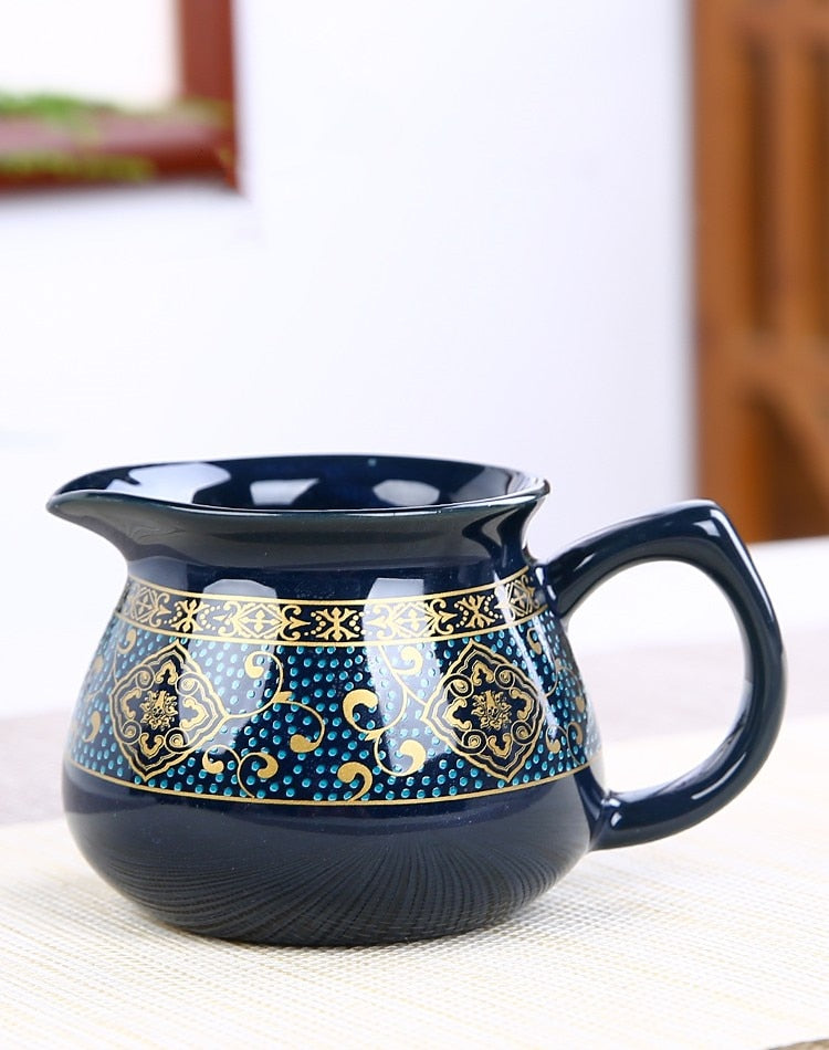8 Pcs Set Semi Automatic Tea Sets Chinese Ceramic Purple Clay Tea Set Tea Cup The Kung Fu Teapot Set-Health Wisdom™