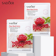 8 Pieces Strawberry Facial Mask Sheets Chamomile Pomegranate Cucumber Plant Fruit Masks for Oil Control Anti-wrinkle Anti-aging-Health Wisdom™