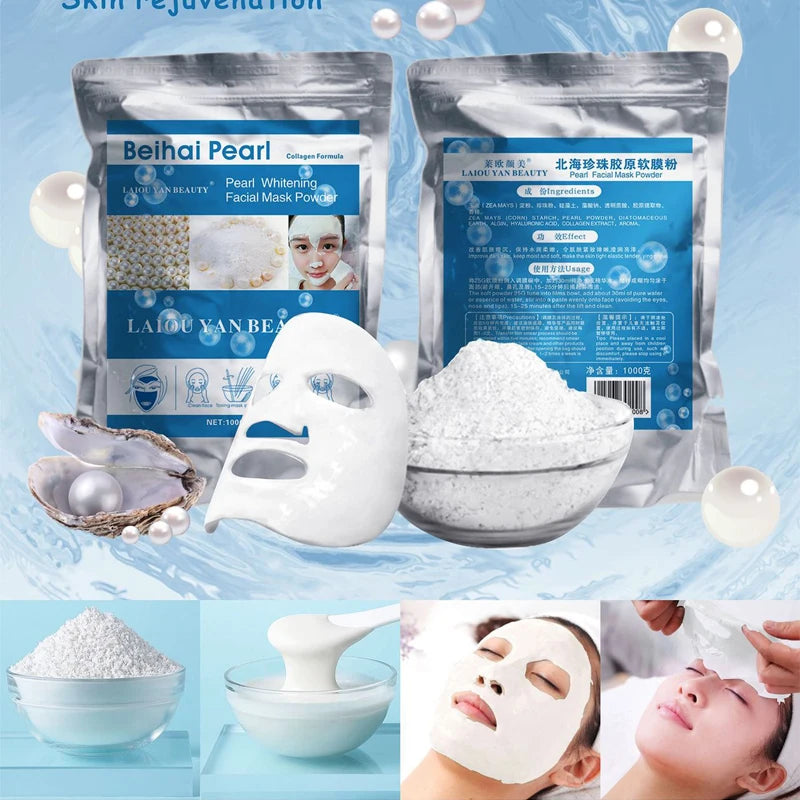 800g Collagen Brightening Jelly Soft Mask Powder SPA Moisturizing Shrink Pore Skin Care Soft Mask Powder Orange Vc Bird's Nest-Health Wisdom™