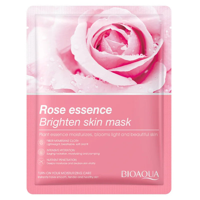 8pcs BIOAQUA Natural Fruits Face Masks Skincare Anti-acne Moisturizing Anti Aging Skin Brighten Facial Mask Sheet Mask Face Care-Health Wisdom™
