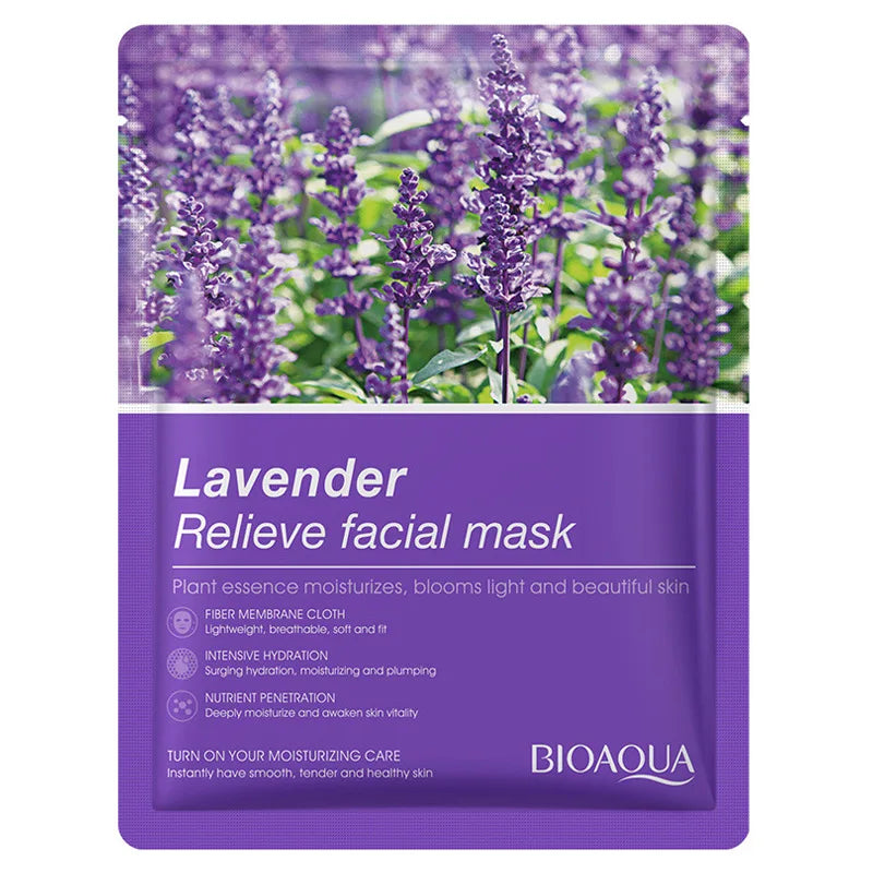 8pcs BIOAQUA Natural Fruits Face Masks Skincare Anti-acne Moisturizing Anti Aging Skin Brighten Facial Mask Sheet Mask Face Care-Health Wisdom™