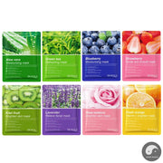 8pcs BIOAQUA Natural Fruits Face Masks Skincare Anti-acne Moisturizing Anti Aging Skin Brighten Facial Mask Sheet Mask Face Care-Health Wisdom™