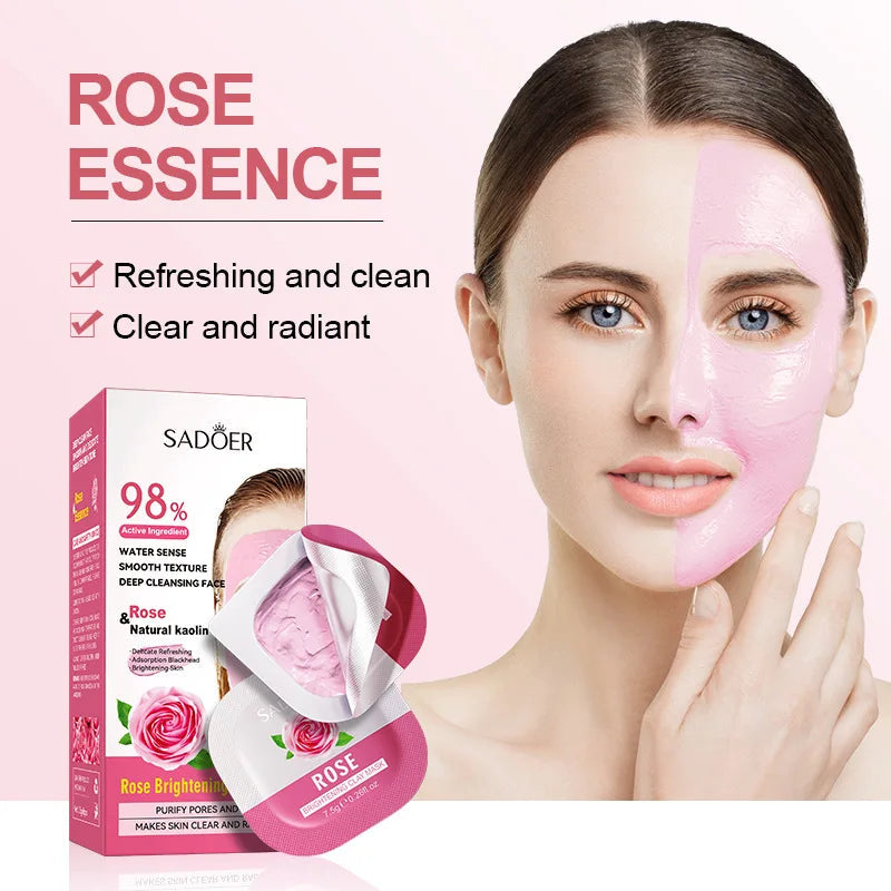 8pcs/box Matcha Rose Mud Masks Clay Face Mask Moisturizing Deep Cleaning Beauty Anti-Acne Creams Masks Facial Mask Skin Care-Health Wisdom™