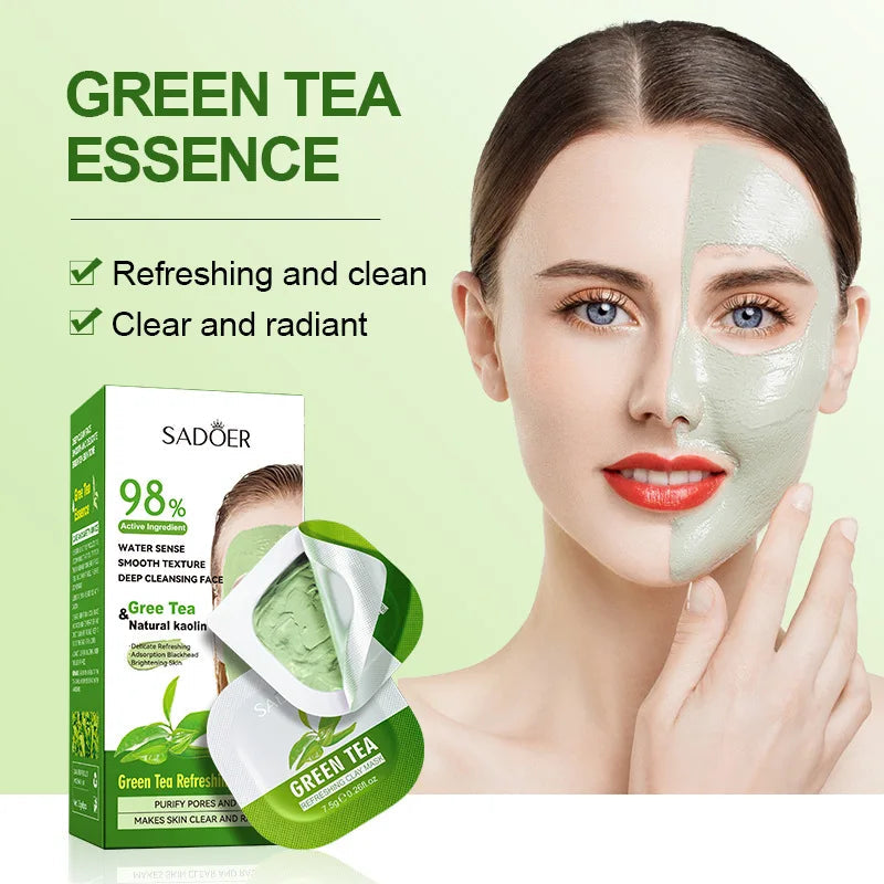 8pcs/box Matcha Rose Mud Masks Clay Face Mask Moisturizing Deep Cleaning Beauty Anti-Acne Creams Masks Facial Mask Skin Care-Health Wisdom™