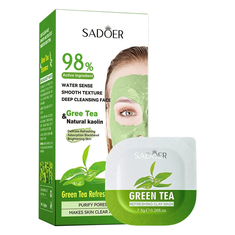 8pcs/box Matcha Rose Mud Masks Clay Face Mask Moisturizing Deep Cleaning Beauty Anti-Acne Creams Masks Facial Mask Skin Care-Health Wisdom™