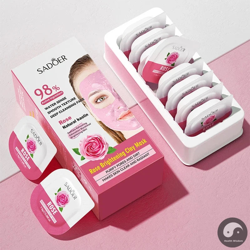 8pcs/box Matcha Rose Mud Masks Clay Face Mask Moisturizing Deep Cleaning Beauty Anti-Acne Creams Masks Facial Mask Skin Care-Health Wisdom™