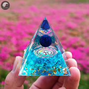 A01 Energy Pyramid Orgonite Crystals Stone Orgone Pyramid Natural Amethyst Peridot Reiki Chakra Energy Generator Meditation Tool-Health Wisdom™