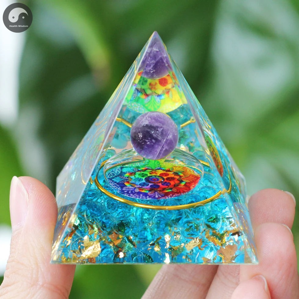 Online Buy A02 Energy Pyramid Orgonite Crystals Stone Orgone Pyramid 