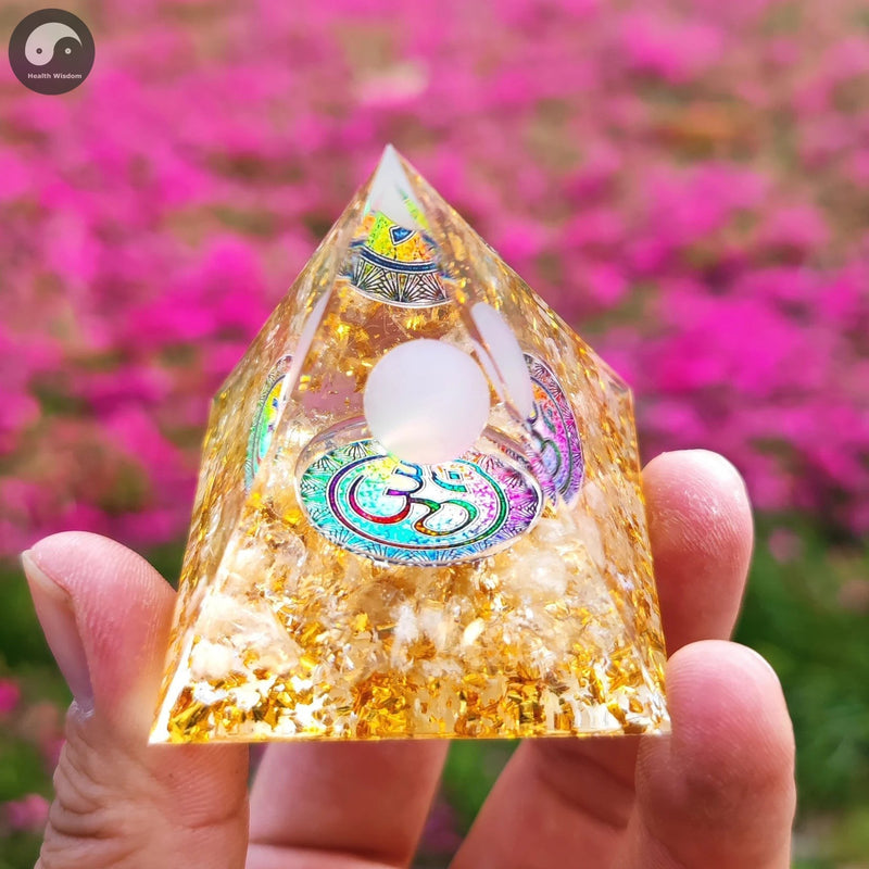 A27 Energy Pyramid Orgonite Crystals Stone Orgone Pyramid Natural Amethyst Peridot Reiki Chakra Energy Generator Meditation Tool-Health Wisdom™