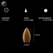 About 200pcs with Plastic Box Mixed Backflow Incense Cones Sandalwood Jasmine Rose Smoke Cone Reflux Tower Incense Bullet-Health Wisdom™
