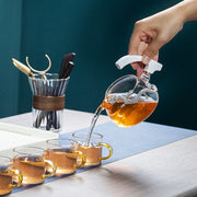 Astronaut Creative Fish Magnetic Teapot Glass Lazy Automatic Tea Making Household Pu'er Oolong Tea Set Infuser Drinking-Health Wisdom™