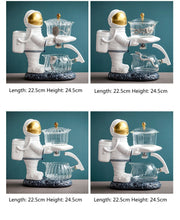 Astronaut Creative Fish Magnetic Teapot Glass Lazy Automatic Tea Making Household Pu'er Oolong Tea Set Infuser Drinking-Health Wisdom™