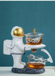 Astronaut Creative Fish Magnetic Teapot Glass Lazy Automatic Tea Making Household Pu'er Oolong Tea Set Infuser Drinking-Health Wisdom™