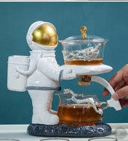 Astronaut Creative Fish Magnetic Teapot Glass Lazy Automatic Tea Making Household Pu'er Oolong Tea Set Infuser Drinking-Health Wisdom™
