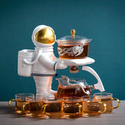 Astronaut Creative Fish Magnetic Teapot Glass Lazy Automatic Tea Making Household Puer Oolong Tea Set Infuser Drinking-Health Wisdom™