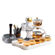 Astronaut Creative Fish Magnetic Teapot Glass Lazy Automatic Tea Making Household Puer Oolong Tea Set Infuser Drinking-Health Wisdom™