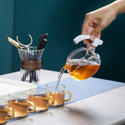 Astronaut Creative Fish Magnetic Teapot Glass Lazy Automatic Tea Making Household Puer Oolong Tea Set Infuser Drinking-Health Wisdom™
