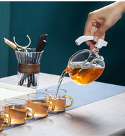 Astronaut Creative Fish Magnetic Teapot Glass Lazy Automatic Tea Making Household Puer Oolong Tea Set Infuser Drinking-Health Wisdom™