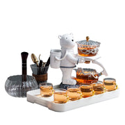 Astronaut Kungfu Tea Set Automatic Glass Teapot Heat-resistant Tea Infuser Glass Tea Maker Pot With Base-Health Wisdom™