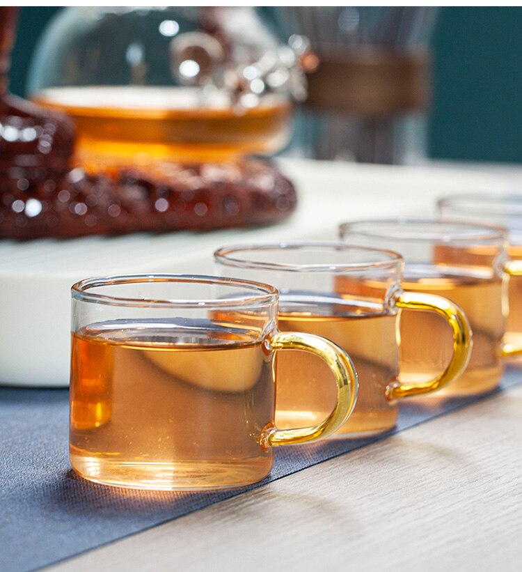 Astronaut Kungfu Tea Set Automatic Glass Teapot Heat-resistant Tea Infuser Glass Tea Maker Pot With Base-Health Wisdom™