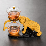 Automatic Teapot Tea Infuser Magnetic Water Diversion Heat-resistant Kungfu Tea Drinking Creative GlassTea Set-Health Wisdom™