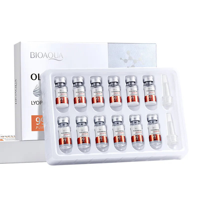 BIOAOUA Oligopeptide Face Skin Repair Freeze-dried Powder Set Sensitive Skin Moisturizing and Smoothing Hyaluronic Acid Essence-Health Wisdom™