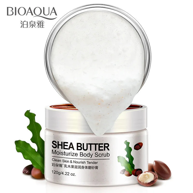 BIOAQUA Body Scrub Shea Butter Exfoliating Body Lotion Deep Cleansing Moisturizing Exfoliator Gel Moisturizer Dead Skin Remover-Health Wisdom™