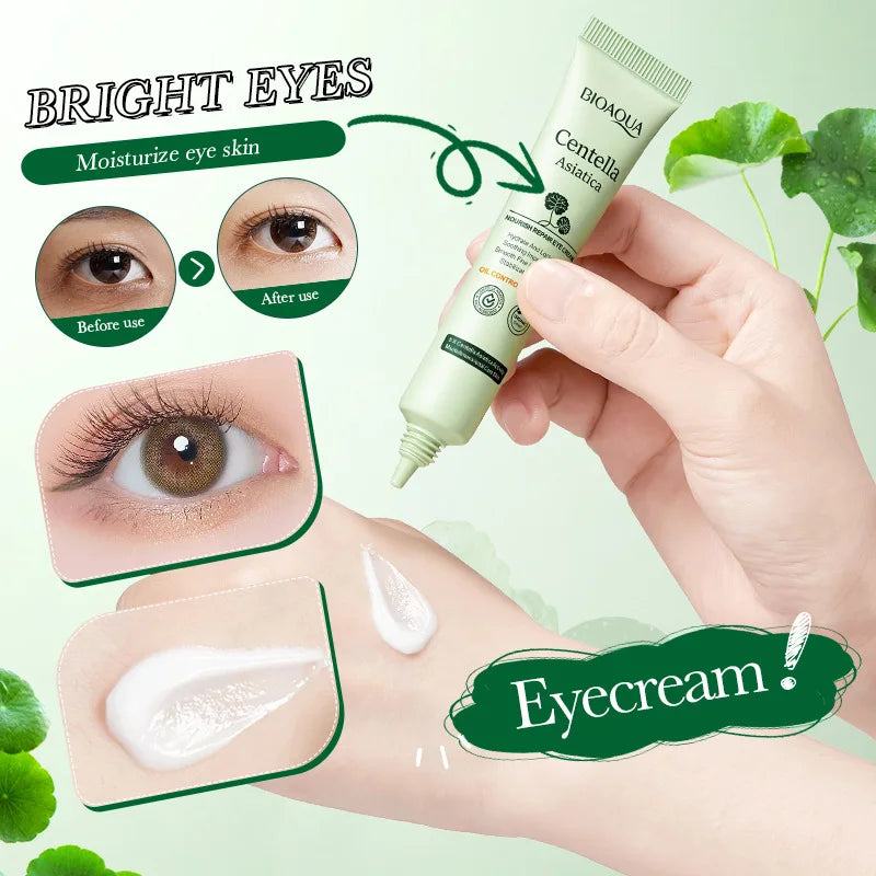 BIOAQUA Centella Eye Cream Anti Dark Circles Eyes Bags Moisturizing Anti Wrinkle Anti-aging Beauty Eyes Skin Care Products-Health Wisdom™