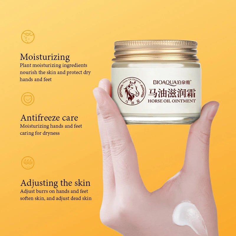 BIOAQUA Horse Oil Face Cream Moisturizing Anti-aging Facial Moisturizer Body Hand Foot skincare Creams Face Body Skin Care-Health Wisdom™