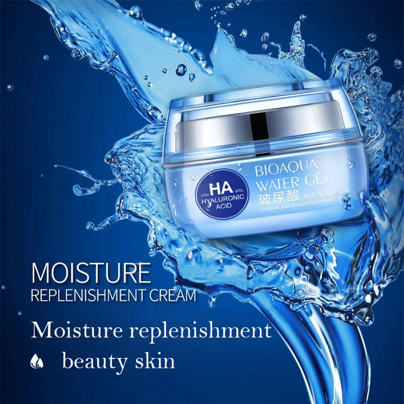 BIOAQUA Hyaluronic Acid Facial Care Face Cream Eye Cream Anti Eyes Bag Moisturizing Anti Wrinkle Anti-aging Creams Skin Care Kit-Health Wisdom™