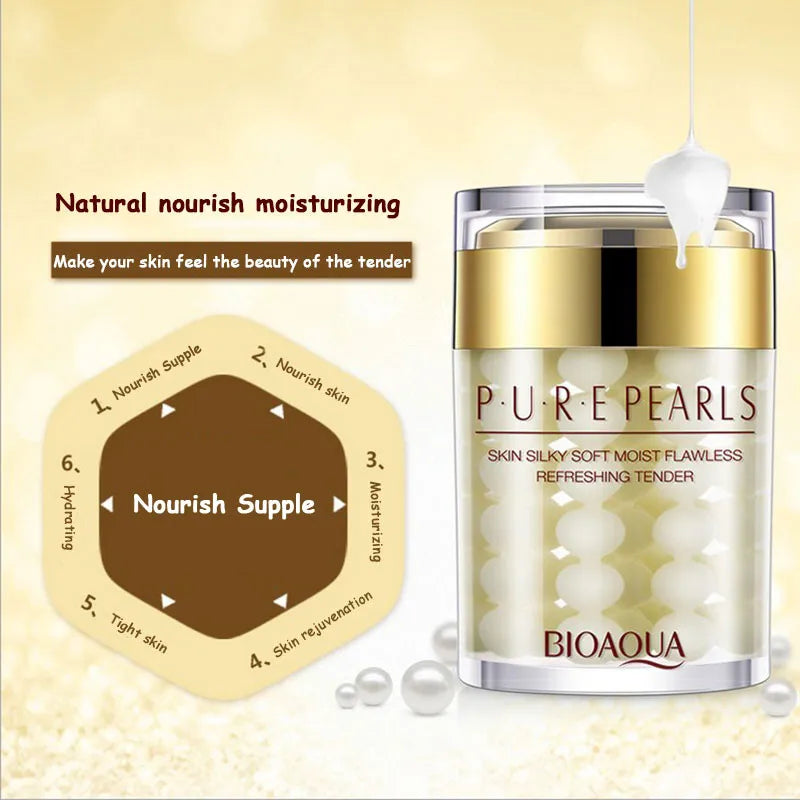 BIOAQUA Pure Pearl Face Cream Eye Cream Sets Anti-wrinkle Anti Dark Circles Eye Bags Remover Moisturizing Beauty Skin Care Kit-Health Wisdom™