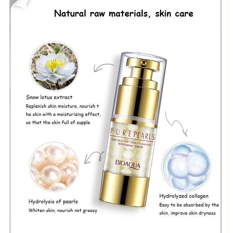 BIOAQUA Pure Pearl Face Cream Eye Cream Sets Anti-wrinkle Anti Dark Circles Eye Bags Remover Moisturizing Beauty Skin Care Kit-Health Wisdom™