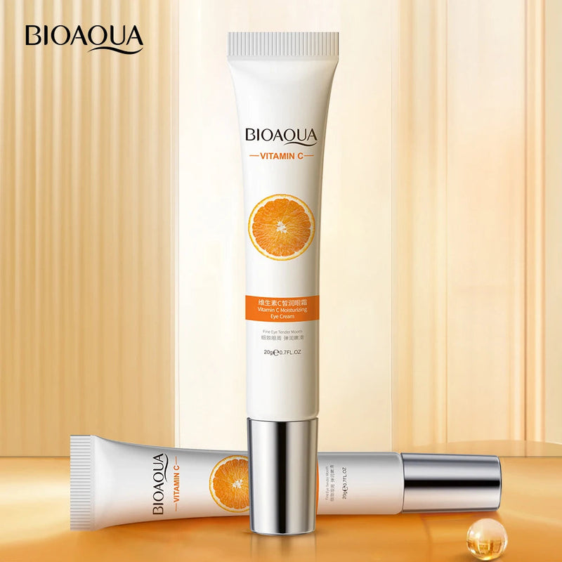 BIOAQUA Vitamin C Eye Cream Under Eye Dark Circle Remover Moisturizes Brightening Eyes Contour Anti-wrinkle Anti Aging Skin Care-Health Wisdom™