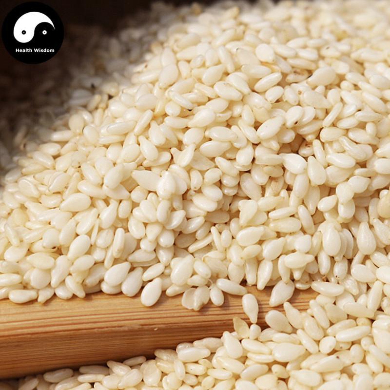 Bai Zhi Ma 白芝麻, Semen Sesami Nigrum, Hu Ma, White Sesame-Health Wisdom™