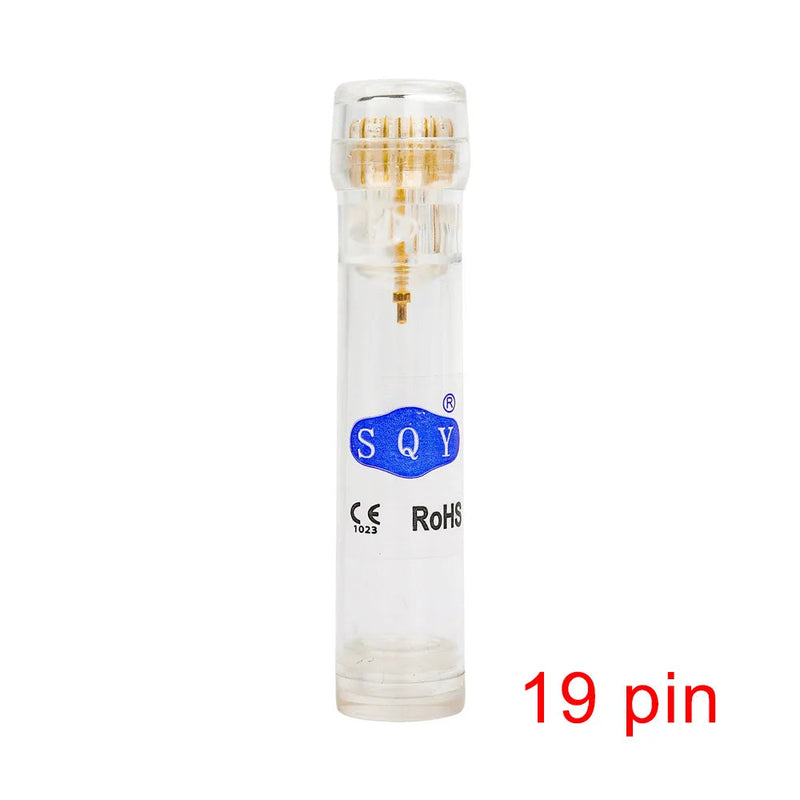 Best Derma Roller Titanium Tips Microneedle 0.25mm Automatic Gold Derma Stamp Skin Care Anti Aging Serum Injection Reusable-Health Wisdom™