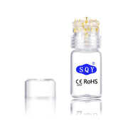 Best Derma Roller Titanium Tips Microneedle 0.25mm Automatic Gold Derma Stamp Skin Care Anti Aging Serum Injection Reusable-Health Wisdom™