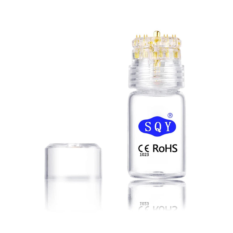 Best Derma Roller Titanium Tips Microneedle 0.25mm Automatic Gold Derma Stamp Skin Care Anti Aging Serum Injection Reusable-Health Wisdom™