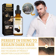 Black Reishi Extract Anti-white Hair Essence White Turn Black Black Hair Essence Black Repair Damaged Hair Hair Growth Liquid-Health Wisdom™
