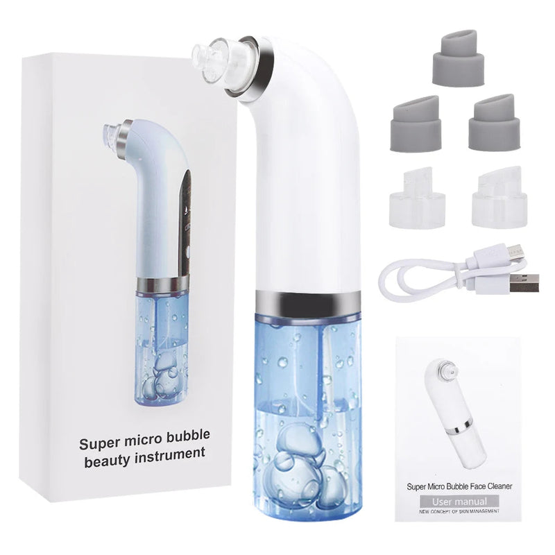 Blackhead Remover Pore Vacuum Cleaner Electric Small Bubble Acne Pimple Removal Facial Cleasing Machine USB Charge Beauty Device-Health Wisdom™