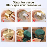 Brass Copper Box Smokeless Moxibustion Bag hierbas medicinales Burner Moxa Therapy Body Acupoint Meridian Warm Massage-Health Wisdom™