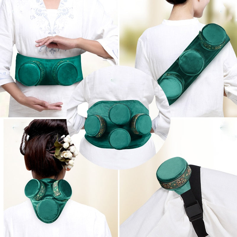 Brass Copper Box Smokeless Moxibustion Bag hierbas medicinales Burner Moxa Therapy Body Acupoint Meridian Warm Massage-Health Wisdom™